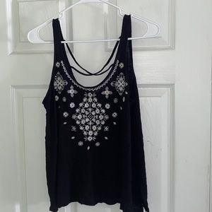 Black and white tank top